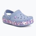 Șlapi pentru copii Crocs Crockband Glow Confetti Band blue haze/multi 2