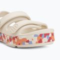 Sandale pentru copii Crocs Crocband Cruiser Glow Confetti Band summit white/guava 7