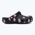 Șlapi pentru copii Crocs Classic Flower black 3