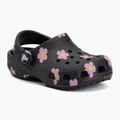 Șlapi pentru copii Crocs Classic Flower 212671 black 2