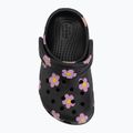 Șlapi pentru copii Crocs Classic Flower 212671 black 6