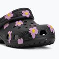 Șlapi pentru copii Crocs Classic Flower 212671 black 8