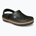 Șlapi pentru copii Crocs Crocband Gum black