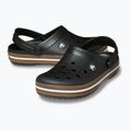 Șlapi pentru copii Crocs Crocband Gum black 6