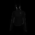 Bluză cu mânecă lungă de alergare pentru femei Nike Tempo Swoosh Run Dri-Fit 1/4-Zip white/black 6