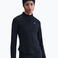 Bluză cu mânecă lungă de alergare pentru femei Nike Tempo Swoosh Run Dri-Fit 1/4-Zip black/white