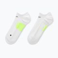 Șosete Nike Running Midweight No-Show white/volt/black 2