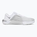 Încălțăminte de ridicare greutăți pentru femei Nike Metcon 10 white/platinum tint/metallic silver 2