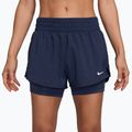 Pantaloni scurți de alergare pentru femei Nike One Dri-FIT 2IN1 midnight navy/white