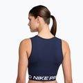 Top de antrenament pentru femei Nike Pro Dri-Fit midnight navy/white 2