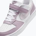 Încălțăminte pentru copii Nike Court Borough Low Recraft white/plum fog/white/venice 5