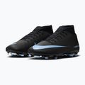 Încălțăminte de fotbal pentru bărbați Nike Mercurial Superfly 10 Club FG/MG black/ice blue 3