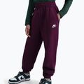 Pantaloni pentru copii Nike Sportswear Club Fleece burgundy/burgundy/white