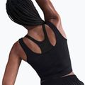Top de antrenament pentru femei Nike One Fitted Dri-Fit Cropped Tank black/dark smoke grey 5