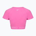 Top de antrenament pentru femei Nike Pro Dri-Fit Graphic Cropped playful pink/pink foam/white 8
