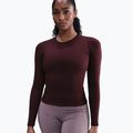 Longsleeve pentru femei Nike One Fitted Dri-Fit burgundy crush/white