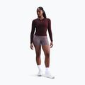 Longsleeve pentru femei Nike One Fitted Dri-Fit burgundy crush/white 2