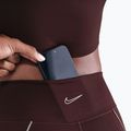 Colanți pentru femei Nike One High-Waisted burgundy crush 6