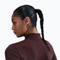 Bluză de antrenament pentru femei Nike One Fitted Dri-Fit Full-Zip burgundy crush/white 5