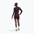 Bluză cu mânecă lungă pentru femei Nike One Fitted Dri-Fit 1/4 Zip Mid Layer burgundy crush/white 3