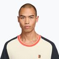 Tricou de tenis pentru bărbați Nike Court Heritage sail/dark obsidian 3