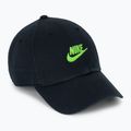 Șapcă Nike Club Unstructured Futura Wash black/mean green
