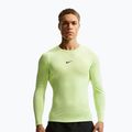 Bluză de antrenament cu mânecă lungă pentru bărbați Nike Pro Dri-Fit Tight Fitness light liquid lime/black