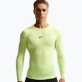 Bluză de antrenament cu mânecă lungă pentru bărbați Nike Pro Dri-Fit Tight Fitness light liquid lime/black 4