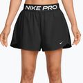 Pantaloni scurți de tenis pentru femei Nike Pro Dri-Fit Mid-Rise Brief-Lined 3" black/white