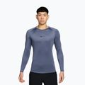 Longsleeve de antrenament pentru bărbați Nike Pro Dri-Fit Tight Fitness diffused blue/black
