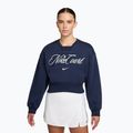 Bluză pentru femei Nike Court Collection French Terry Crew Neck midnight navy/sail