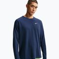 Longsleeve de alergare pentru bărbați Nike Stride Dri-Fit Waffle Crew midnight navy