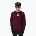 Longsleeve de ciclism pentru bărbați Fox Racing Ranger Fox Head LS dark maroon