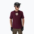 Tricou de ciclism pentru bărbați Fox Racing Ranger Fox Head SS dark maroon