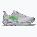 Încălțăminte de alergare pentru bărbați HOKA Clifton 10 Wide ash grey/neon green 3