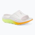 Șlapi HOKA Ora Recovery Slide 3 white/neon yuzu