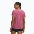 Tricou de antrenament pentru femei Under Armour Tech Twist fuchsia dusk/white 2