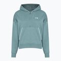 Bluză pentru femei Under Armour Rival Fleece Piped HZ Hoodie jasper blue/white 3