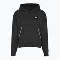 Hanorac pentru femei Under Armour Rival Fleece Piped HZ Hoodie black/white 3