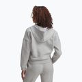 Hanorac pentru femei Under Armour Rival Fleece Piped HZ Hoodie mod gray light heather/white 2