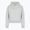 Hanorac pentru femei Under Armour Rival Fleece Piped HZ Hoodie mod gray light heather/white 3