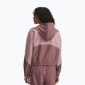 Geacă pentru femei Under Armour Rival Woven Hoody maroon mist tourmaline pink/maroon mist 2