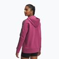 Bluză pentru femei Under Armour Icon Fleece Taped Hoody fuchsia dusk/white 2