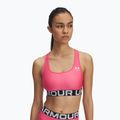 Sutien de antrenament Under Armour HG Authentics Mid Branded super pink/white