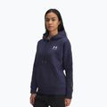 Bluză pentru femei Under Armour Icon Fleece Taped Hoody washed navy/white