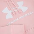 Hanorac pentru femei Under Armour Rival Fleece Big Logo Hoody prime pink/white 5
