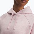 Hanorac pentru femei Under Armour Rival Fleece Hoodie prime pink light heather/prime pink 3