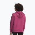 Hanorac pentru femei Under Armour Rival Feelce Shimmer Hoody fuchsia dusk/irisdescent 2