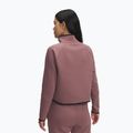 Bluză de antrenament pentru femei Under Armour Unstoppable Fleece HZ maroon mist/black 2