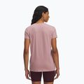 Tricou de antrenament pentru femei  Under Armour Rival Logo tourmaline pink/maroon mist 2